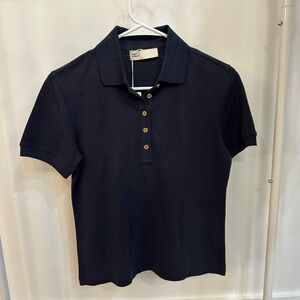 Tory Burch Navy Polo Knit Shirt - Women’s
